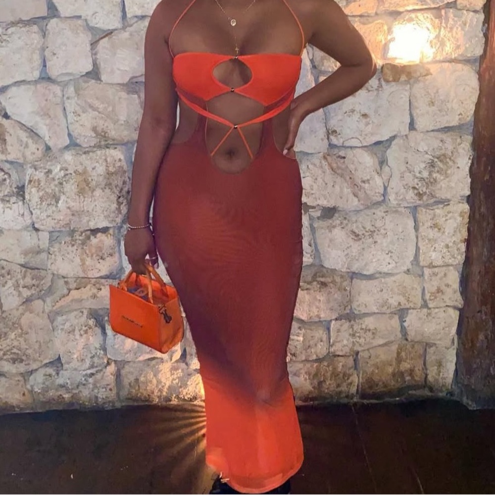 Sunset maxi dress